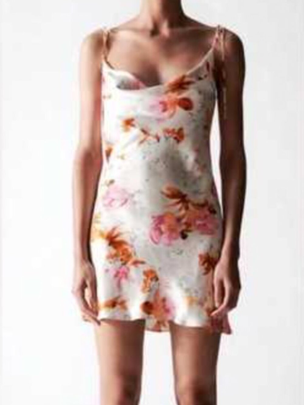 Zara Cowl Neck Mini Dress